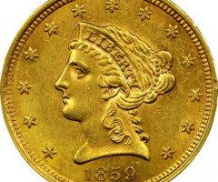 2½ долара 1859, США, США
