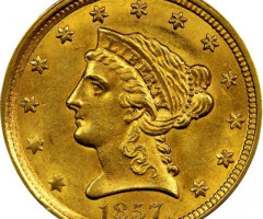 2½ долара 1857, США, США