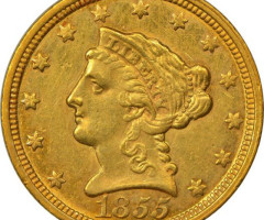 2½ долара 1855, США, США