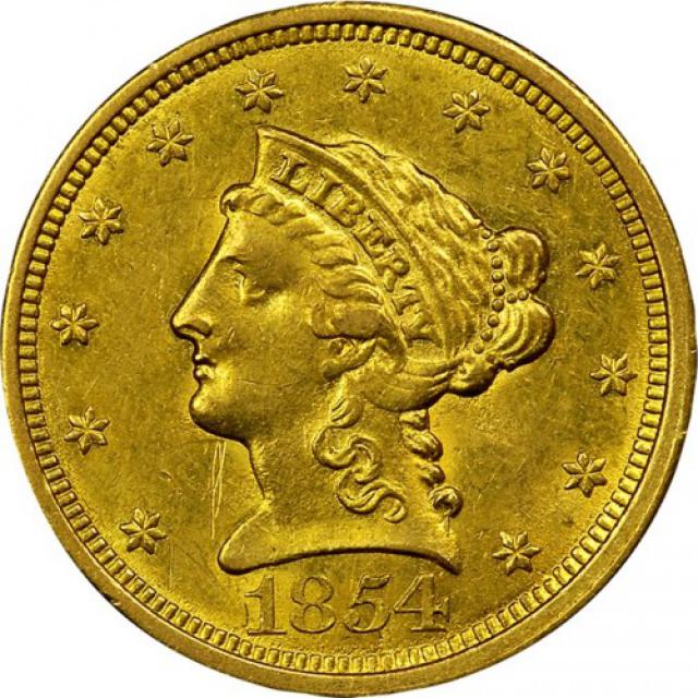 2½ долара 1854, США, США