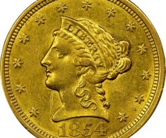 2½ долара 1854, США, США