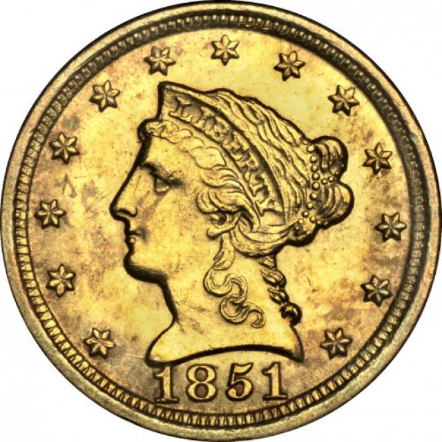 2½ долара 1851, США, США