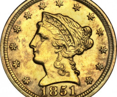 2½ долара 1851, США, США