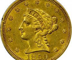2½ долара 1850, США, США