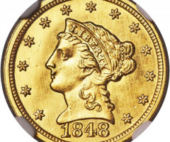 2½ долара 1848, США, США