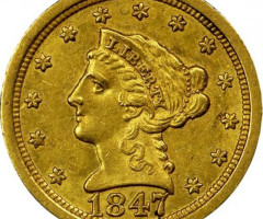 2½ долара 1847, США, США