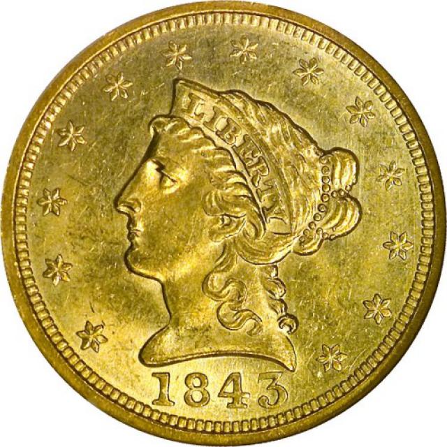 2½ долара 1843, США, США