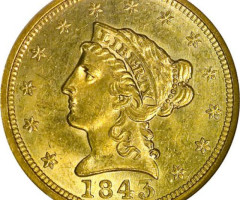 2½ долара 1843, США, США