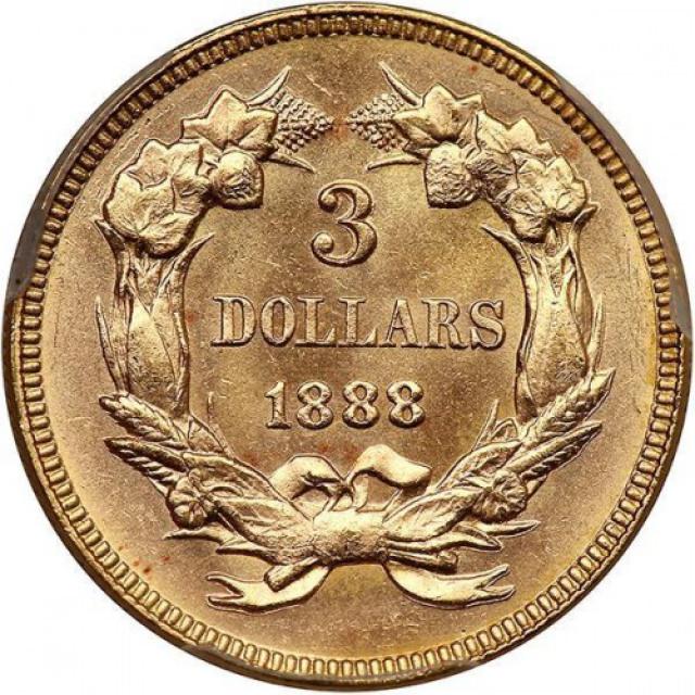 3 долара 1888, США, США