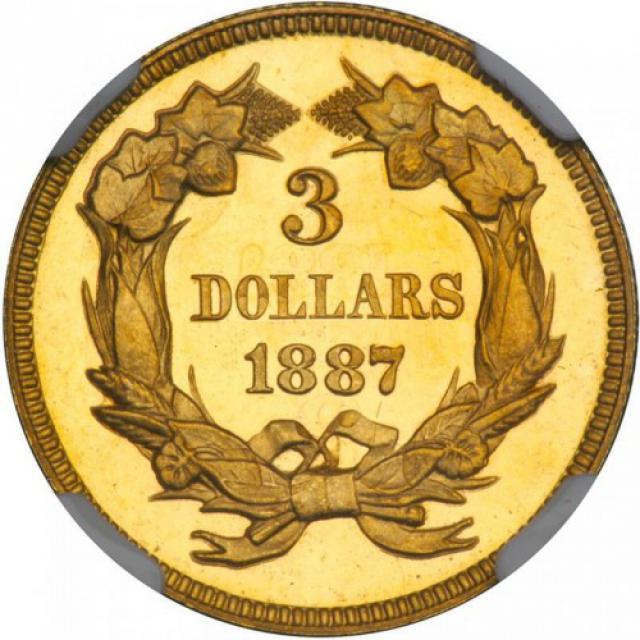 3 долара 1887, США, США