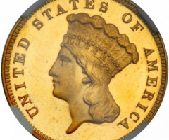 3 долара 1887, США, США