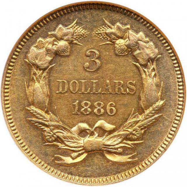 3 долара 1886, США, США