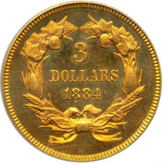 3 долара 1884, США, США