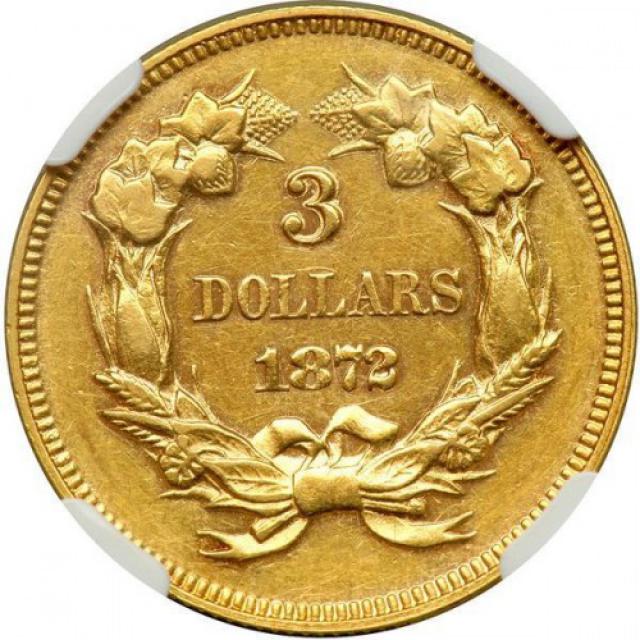 3 долара 1872, США, США