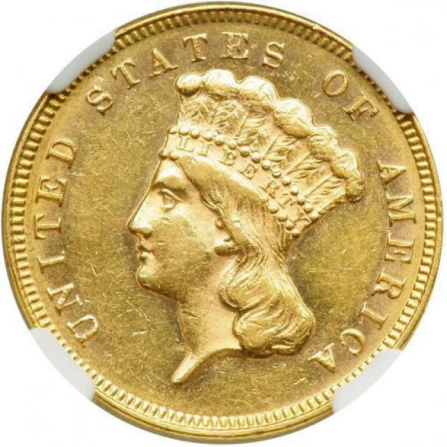 3 долара 1871, США, США