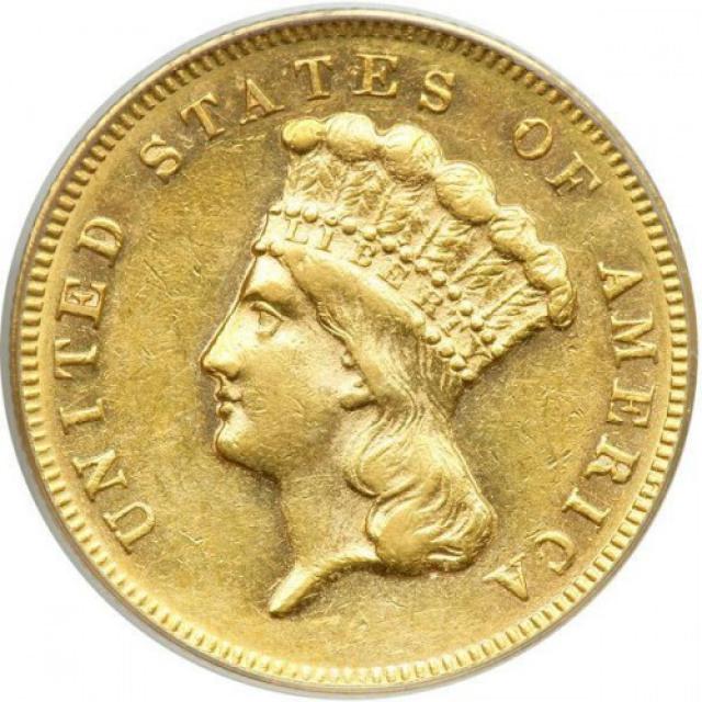 3 долара 1869, США, США