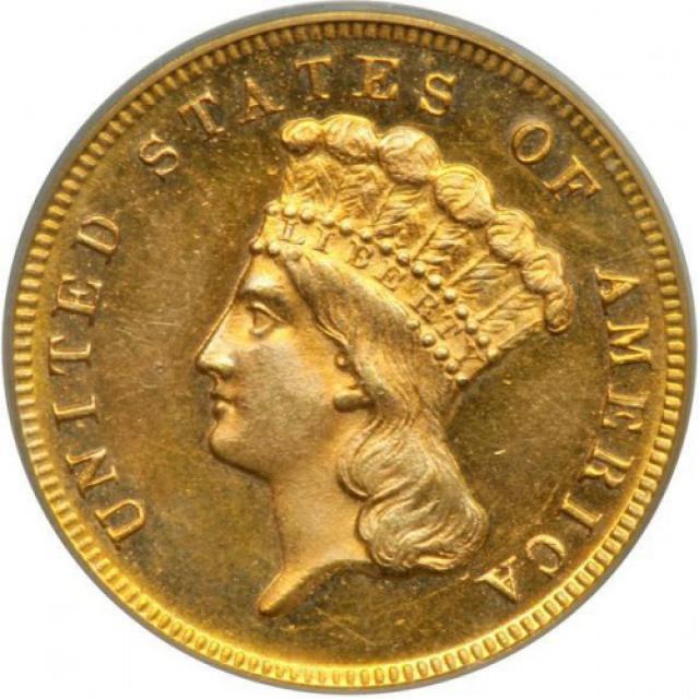 3 долара 1868, США, США