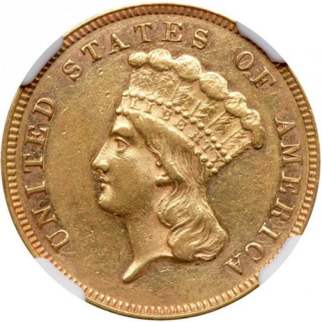 3 долара 1867, США, США