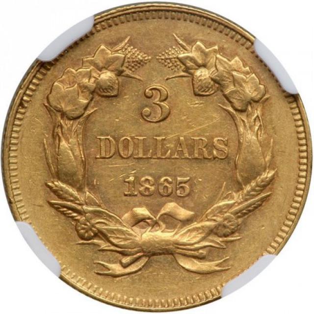3 долара 1865, США, США