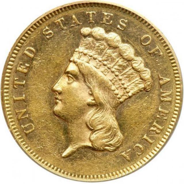 3 долара 1864, США, США