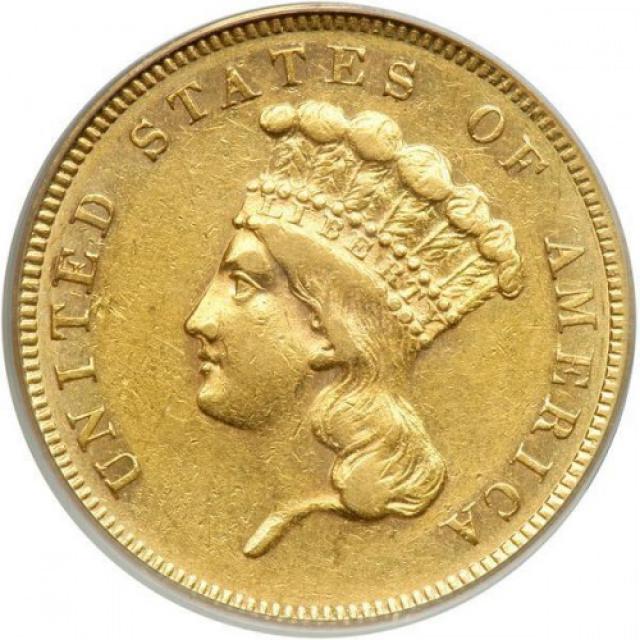 3 долара 1862, США, США