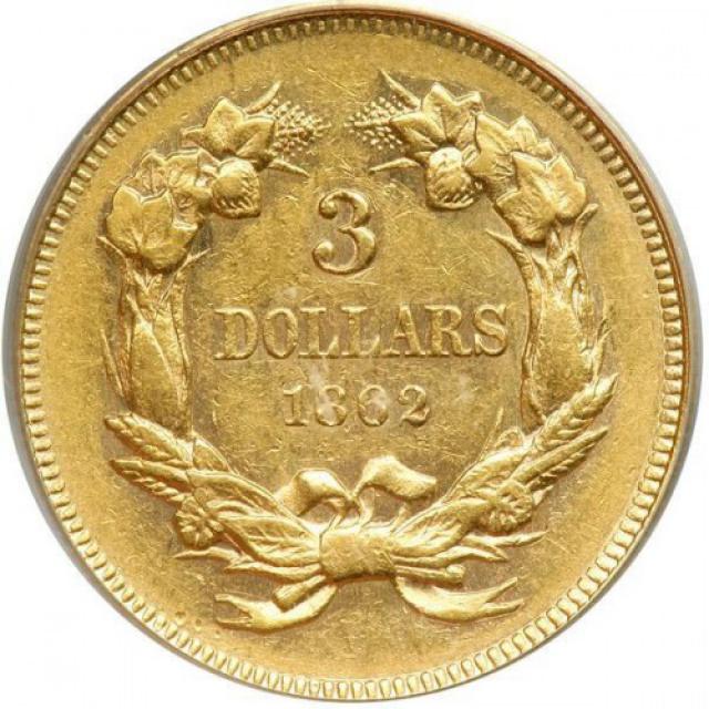 3 долара 1862, США, США