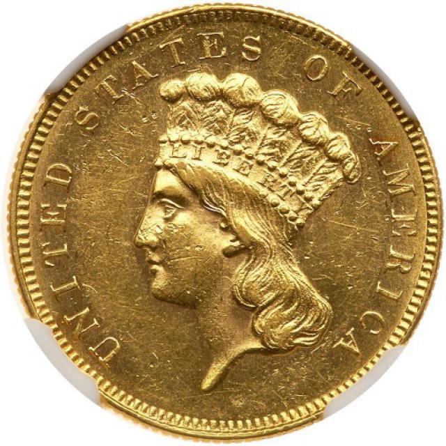 3 долара 1861, США, США