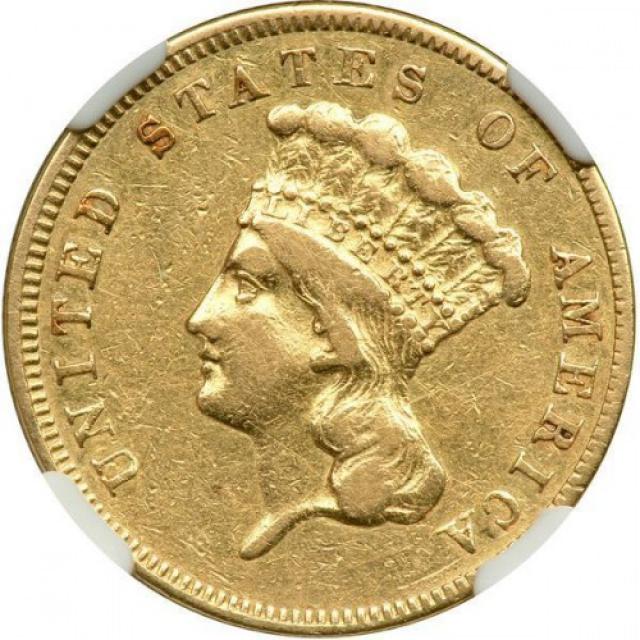 3 долара 1858, США, США