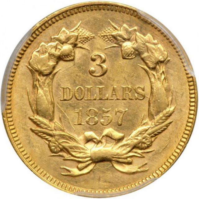 3 долара 1857, США, США
