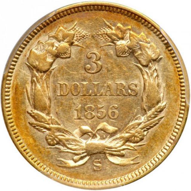 3 долара 1856, США, США