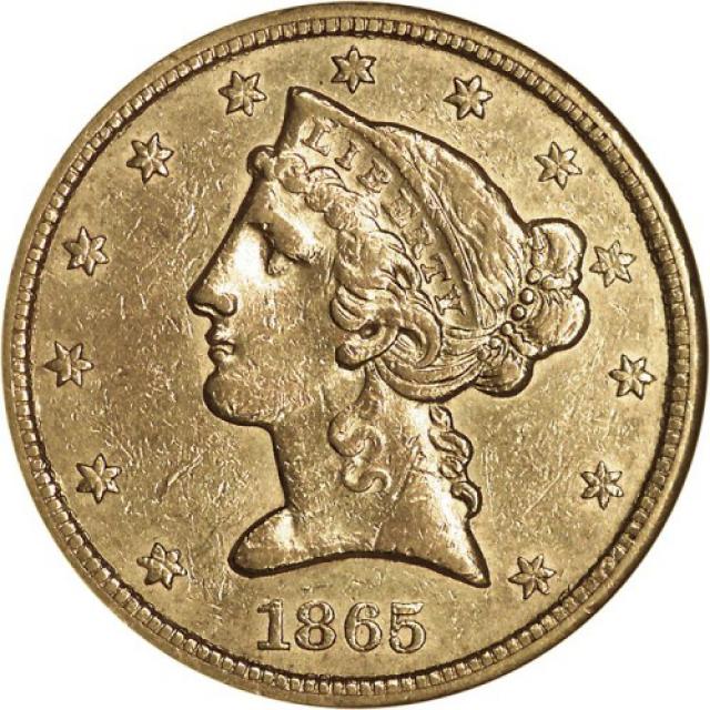 5 доларів 1865, США, США