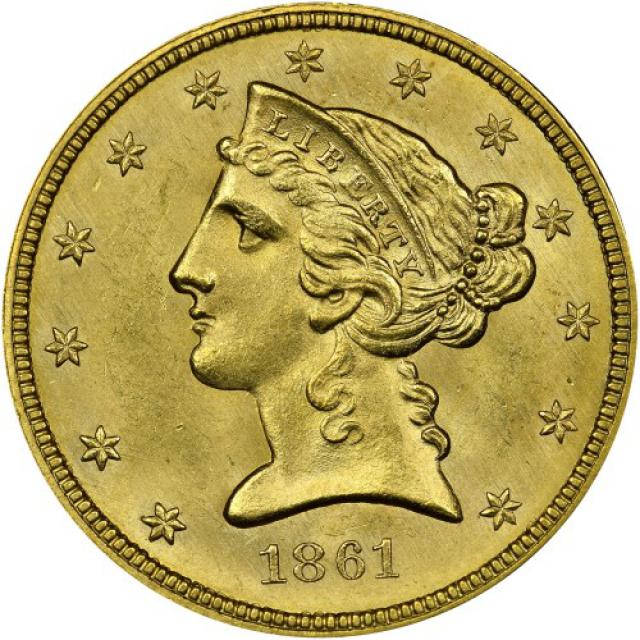 5 доларів 1861, США, США