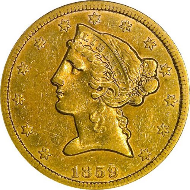 5 доларів 1859, США, США