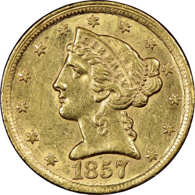 5 доларів 1857, США, США