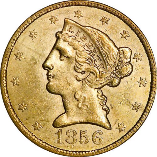 5 доларів 1856, США, США