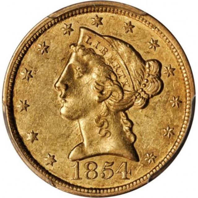 5 доларів 1854, США, США