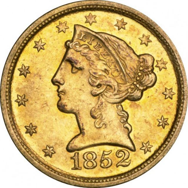 5 доларів 1852, США, США