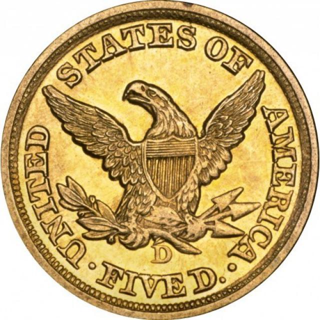 5 доларів 1852, США, США