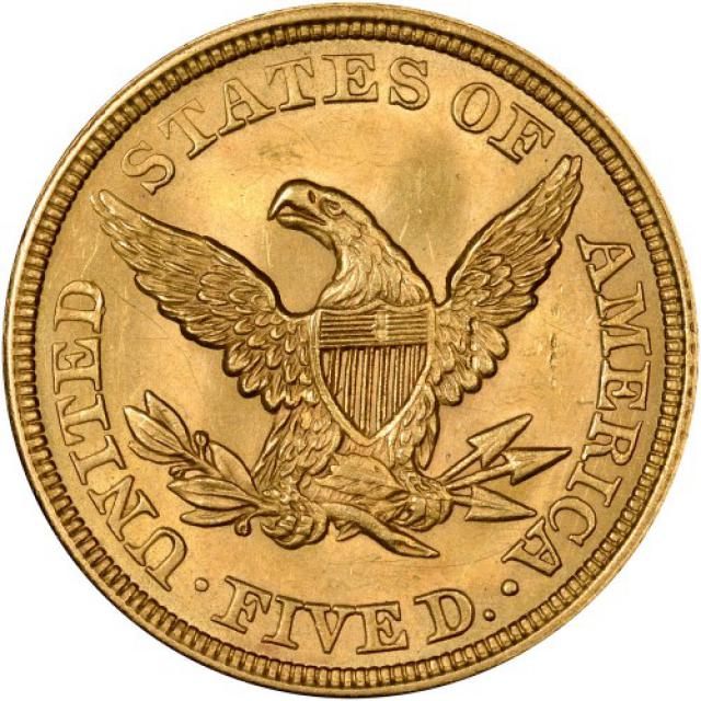 5 доларів 1851, США, США