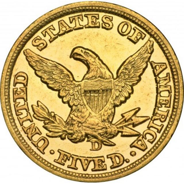 5 доларів 1849, США, США