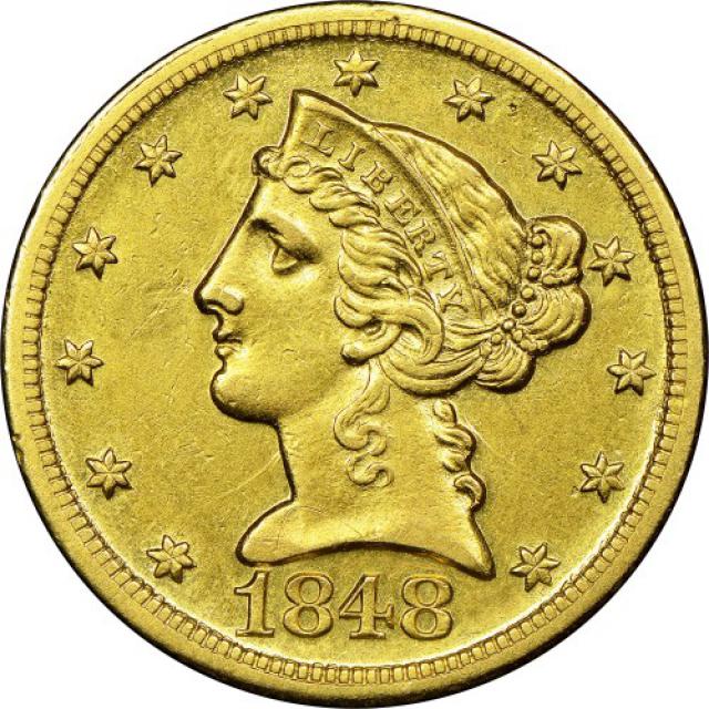 5 доларів 1848, США, США