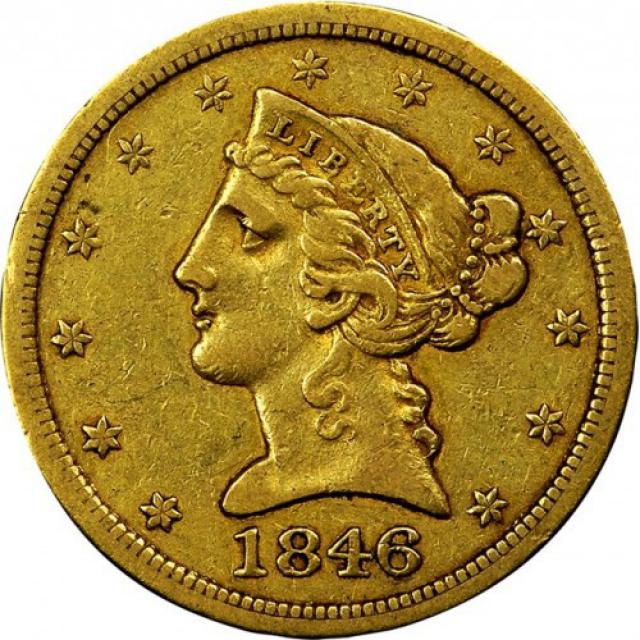 5 доларів 1846, США, США