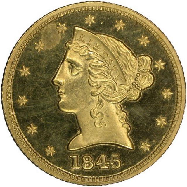 5 доларів 1845, США, США