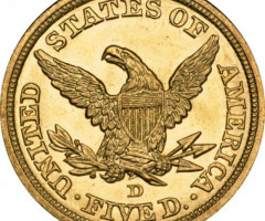 5 доларів 1843, США, США