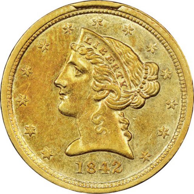 5 доларів 1842, США, США