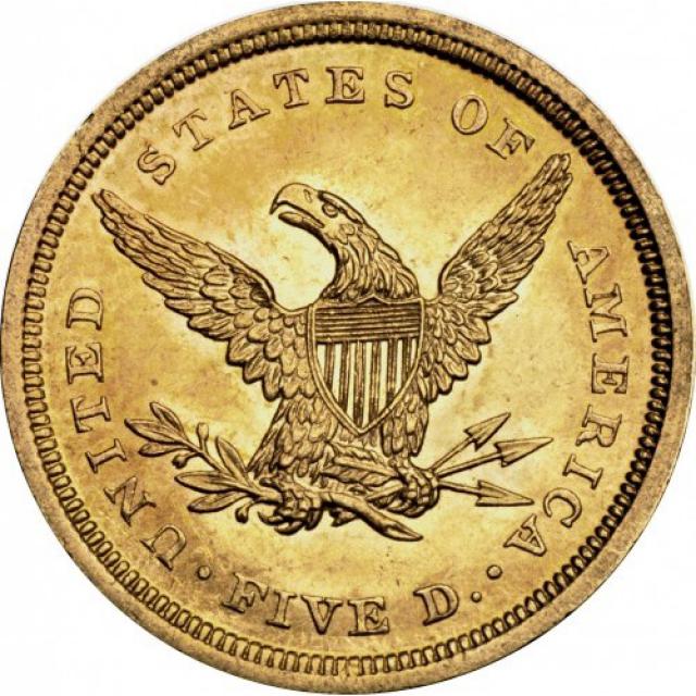 5 доларів 1839, США, США