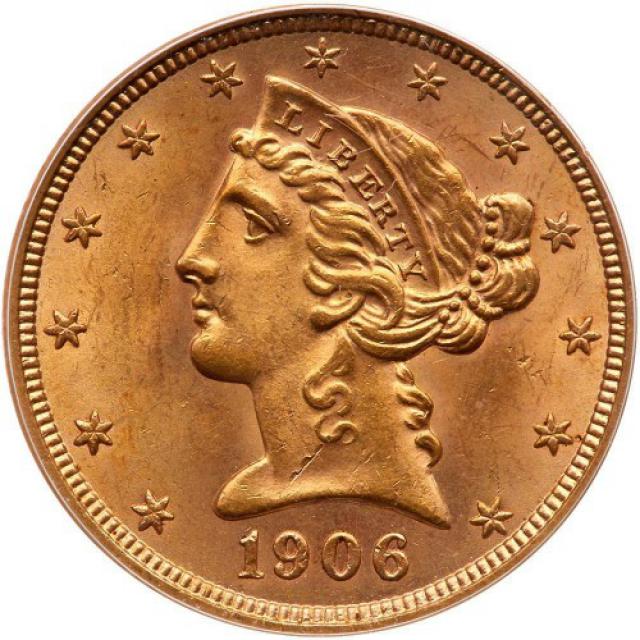 Монета Half Eagle, 5 доларів 1906, США, США
