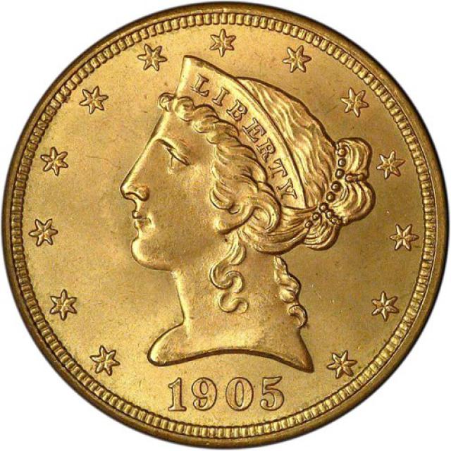 Монета Half Eagle, 5 доларів 1905, США, США