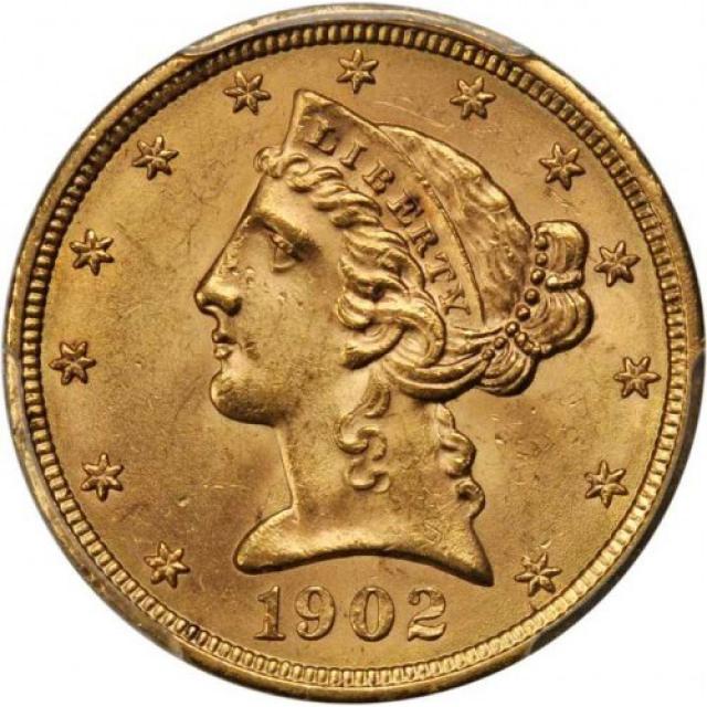 Монета Half Eagle, 5 доларів 1902, США, США