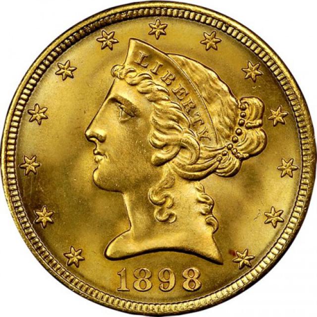 Монета Half Eagle, 5 доларів 1898, США, США